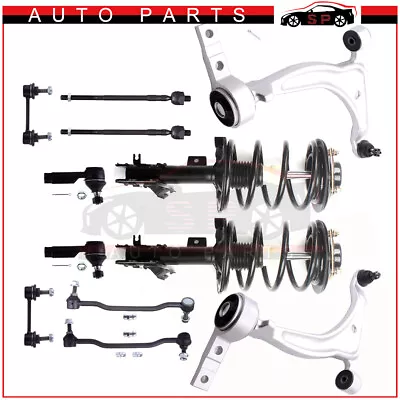 For 04-2008 Nissan Maxima Front Struts & Control Arms & Sway Bars & Tie Rod Kit • $290.22