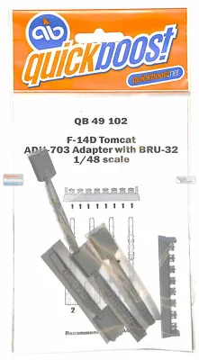 QBT49102 1:48 Quickboost F-14A Tomcat ADU-703 Adapter With BRU-32 (TAM Kit) • $24.79