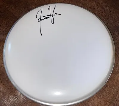 James Taylor Fire And Rain Signed 10 Inch Drumhead COA Very Slight Flaw Close Up • $254.75