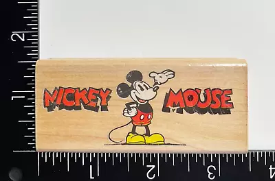 Rubber Stampede Disney Mickey Mouse 376E Wood Mounted Rubber Stamp • $7.99