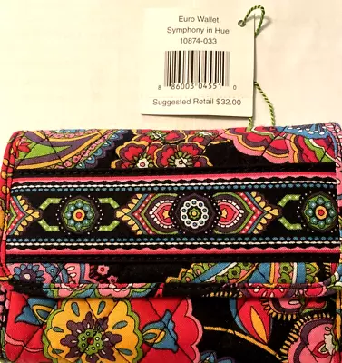 Vera Bradley Symphony In Hue Euro Wallet • $28.99