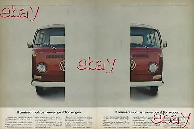 1969 VW Volkswagen Bus Vintage Magazine Ad Van Type 2 T2a Early Bay Loaf Minibus • $4