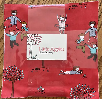 Aneela Hoey Little Apples 2008 Layer Cake Moda 42 Fabric Squares 10  RARE Quilt • $125