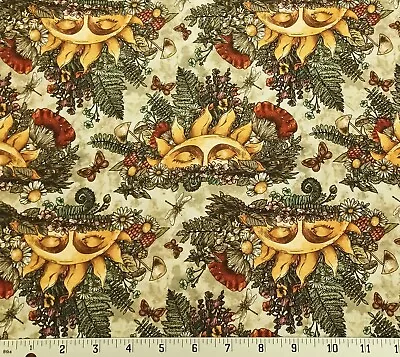 In The Beginning Sun Moon & Stars Cotton Quilt Fabric Jason Yenter 2SMS-1 • $5.05