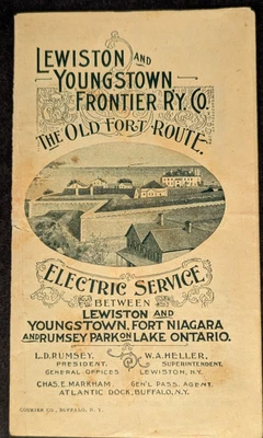 $9.99 • Buy **early Lewiston & Youngstown Frontier Railway Co. Advertising Pamphlet***