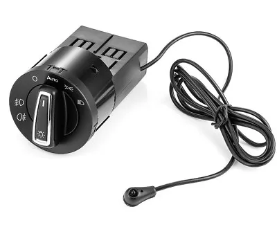 Auto Headlight Switch Chrome W/ Light Sensor Module For VW Golf Mk4 Passat Polo- • $42.08