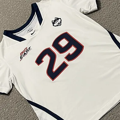 UConn Huskies Shirt Womens L White Home Nike Dri-Fit Practice Volleyball Jersey • $19.19