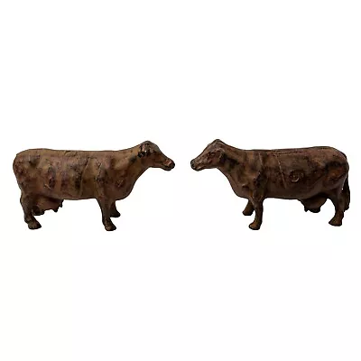 Pair Of Cast Iron Cows Vintage • $70