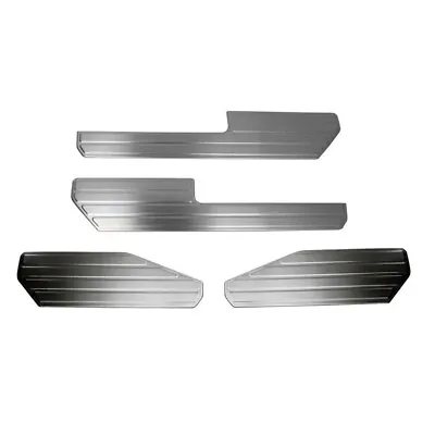 Door Sill Scuff Plate Scratch Protector For VW Amarok 2010-2020 Steel Brushed • $89.99