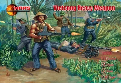 Mars Models 32030 1/32 Vietnam War Vietcong Heavy Weapon Soldiers • $36.99