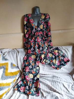 Reclaimed Vintage Floral Jumpsuit Size 8 Excellent Condition • £14.99