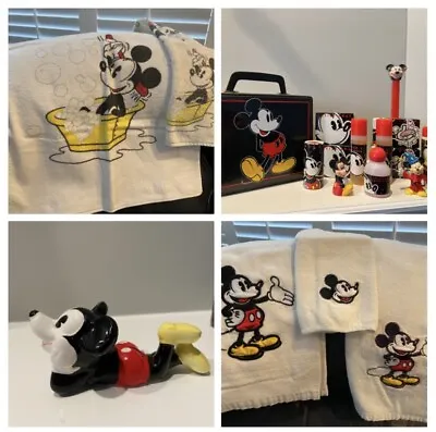 Vintage Mickey Mouse Bathroom Accessories • $60