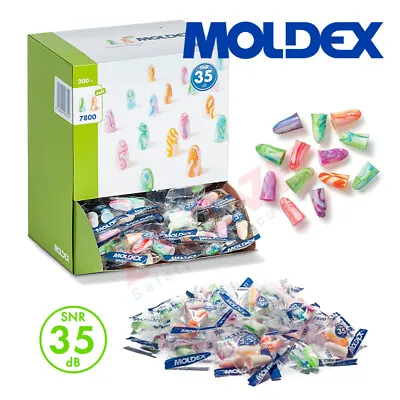 Moldex Spark Earplugs ( 7800 ) Soft Foam Ear Plugs SNR 35dB! Free UK P&P • £3.69