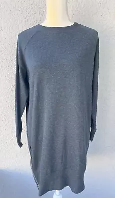 Victoria's Secret Mini Fleece Sweater Dress Size S Long Sleeve Gray • $19.99