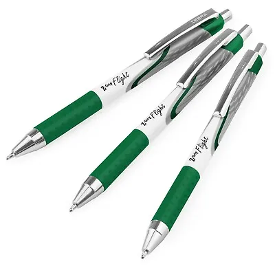 Zebra Classic Z-Grip Flight Ballpoint Pens - 1.2mm - Green - Pack Of 3 • £3.99