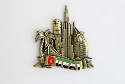 3D -DUBAI - UAE - Souvenir Fridge Magnet Kitchen Decor Holiday Gift -Metal • £4.49