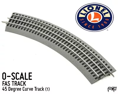 LIONEL O-SCALE FAS TRACK 45 Degree Curve Train Track (1) LNL612015 • $5.49