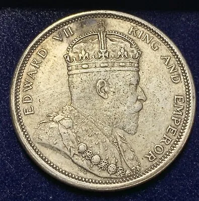 £22.05 • Buy 1908 : 1 Dollar British Malaysia King Edward VII Museums Facsimile  Coin