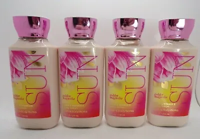 Bath & Body Works Sun Golden Magnolia Body Lotion S/ 4 8 FL Oz #139 • $28.69