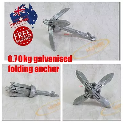 Kayak Anchor Jetski Inflatable Boat 0.7kg Galvanised Folding Accessory • $33