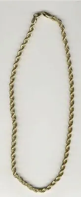 Mens 36  14kt Gold Ep 7mm Rope Bling Bling  Chain Necklace • $17.56