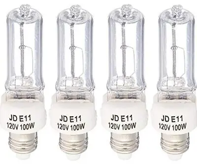 $14.80 • Buy E11 Halogen Bulb Jde11 120v100w Mini Candelabra Base Bulbs Jd E11 120v 100 Watt 
