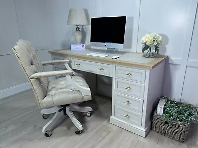 150cm Shaker Desk With Leather Top & Gainsborough Leather Office Chair • £2495