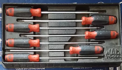 Mac Tools SDL7TPR  7-PC. Mac-Grip Tamper-Resistant Torx Screwdriver Set - Red P1 • $199.99