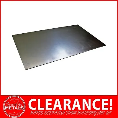 £41.57 • Buy CLEARANCE 2.5mm Mild Steel Sheet Metal Plate 500 X 250mm Sheet UK Made BARGAIN