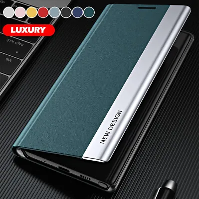$13.99 • Buy For Samsung Galaxy S23 S22 S21 S20 FE Ultra S10 S9 Plus Case Leather Flip Cover