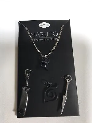 $20.95 • Buy BioWorld Naruto Shippuden Interchangeable Weapons Charm Necklace Set
