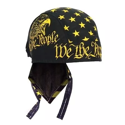 We The People 2nd Amendment Eagle Premium Head Wrap Biker Durag Sweatband Vented • $13.95