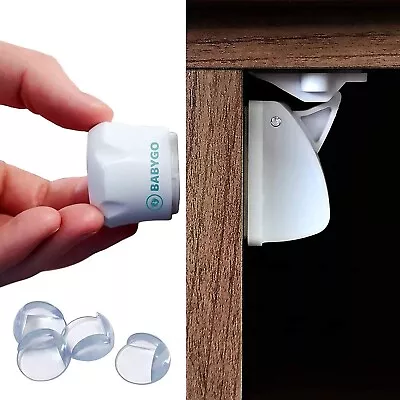 £19.95 • Buy Child Baby Safety Proof Magnetic Cupboard 10x Locks + 8 Corner Protectors 2 Keys