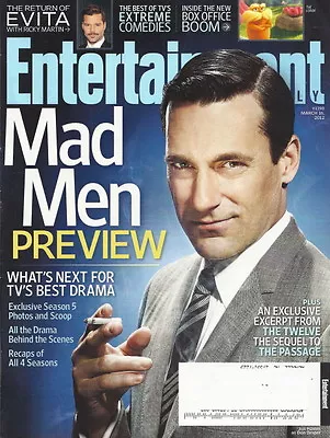 Mad Men Entertainment Weekly Mar 2012 Jon Hamm Twelve Adam Scott Mike Nichols • $9.86