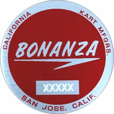 Bonanza Hodaka Vintage Mini Bike Lightning Badge ID Tag 2  X 2  Custom Engraved • $101.15