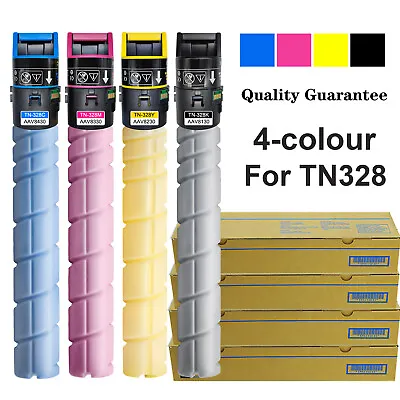 Konica Minolta TN328 Toner Set CMYK TN328K TN328C TN328M TN328Y-4 Pack • $167