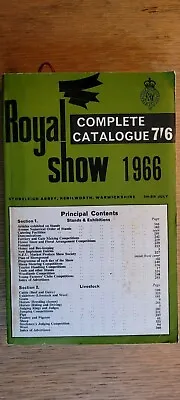 £12.99 • Buy ROAYAL AGRICULTURAL SHOW 1966 Complete Catalogue Exhibitions Livestock Farming