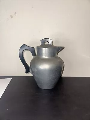 Vintage Modern Cast Aluminum Ware Aluminumware Mid-Century Water Pitcher W/ Lid • $21