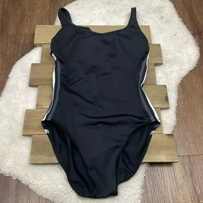 Magicsuit Black Side Stripe One Piece Swimsuit Women's Size 12 • $38