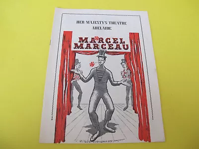 Vintage Marcel Marceau Theatre Programme Amscol Ice Cream Advert  • $29.99