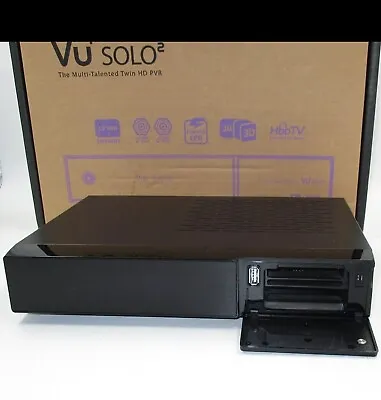 VU+ Plus Solo 2 Twin Satellite PVR HD Receiver 500GB Hard Drive + BOX+ Remote... • £135