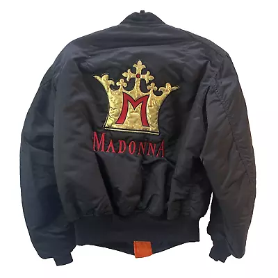 Vintage Madonna Blond Ambition 1990 Original Tour Jacket Large  Alpha Industries • $850