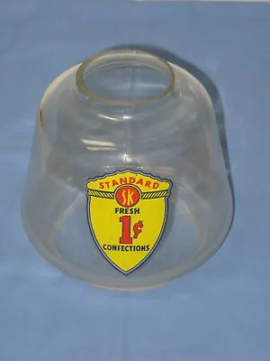 $28 • Buy Vtg STANDARD Candy Peanuts Glass BELL Globe For Vending Machine Dispenser 1 Cent
