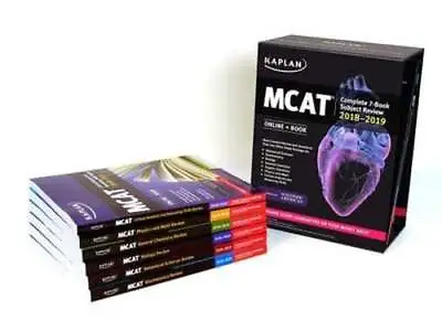 $17.81 • Buy MCAT Complete 7-Book Subject Review 2018-2019: Online + Book By Kaplan Test Prep