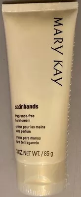SEALED Mary Kay Satin Hands FRAGRANCE FREE Hand Cream 3 Oz. Softens Skincare NEW • $10.99