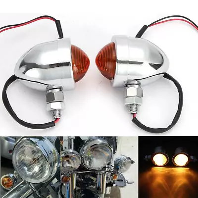 Motorcycle Turn Signals Blinker Lights For Kawasaki Vulcan 1700 VN1700C Nomad • $15.10