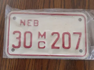 Vintage Nebraska Clay County Motorcycle License Plate ~ Unissued • $4.99