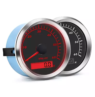 85Mm 6000RPM Marine Tachometer Outboard Boat RPM Tachometer For Auto Motorcycle • $55.63