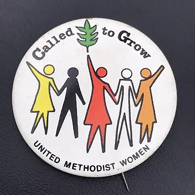 United Methodist Women Pin Button Pinback Vintage Called To Grow • $12.88