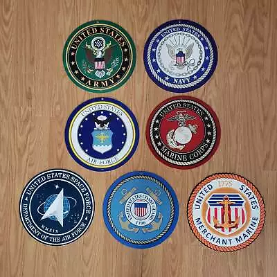 US Military Branch Insignia Sign Collection 28  Round • $749.99